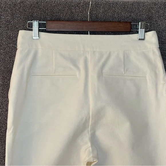 Derek Lam 10 Crosby Bianca Split Ankle Crop Pants Off White Size6 - Picture 11 of 15